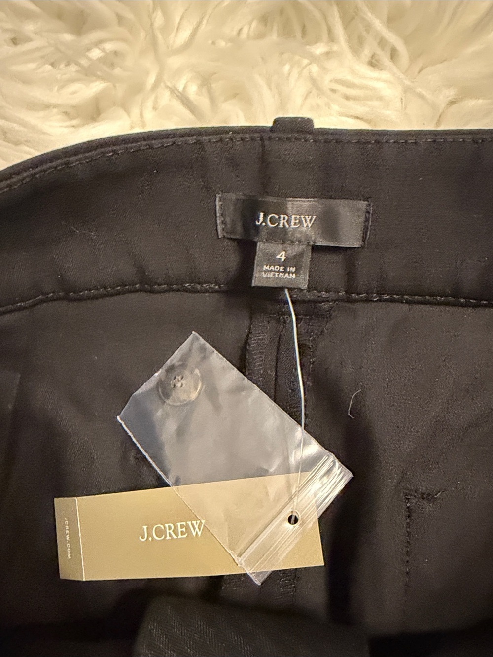 J. Crew Black High-Waist Wide Leg Pants size 4 inseam 25” brand new - Picture 6 of 9